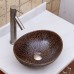 ELITE 1552 Oval Bronze Glaze Porcelain Ceramic Bathroom Vessel Sink - B01CAJJ162